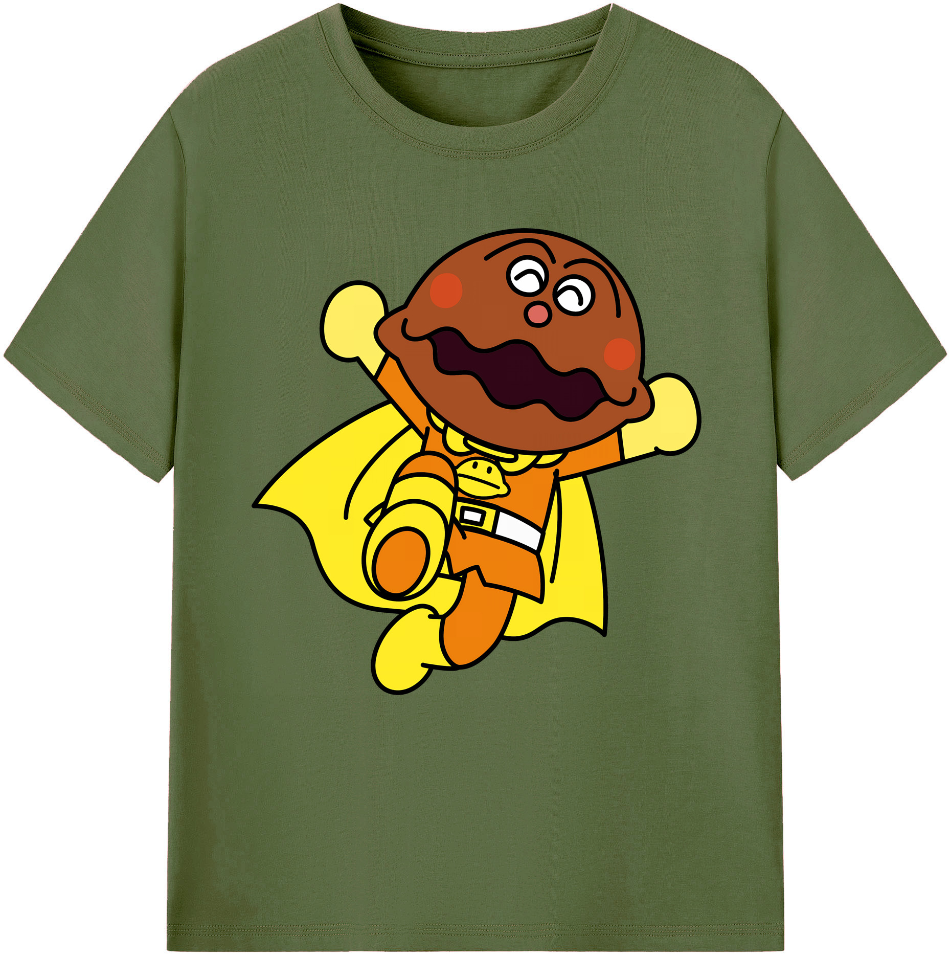 （画像用） アンパンマン Anpanman 綿100％半袖Tシャツ（フロントプリント）